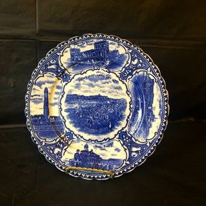 Atlantic City 1900 commercial porcelain plate mint